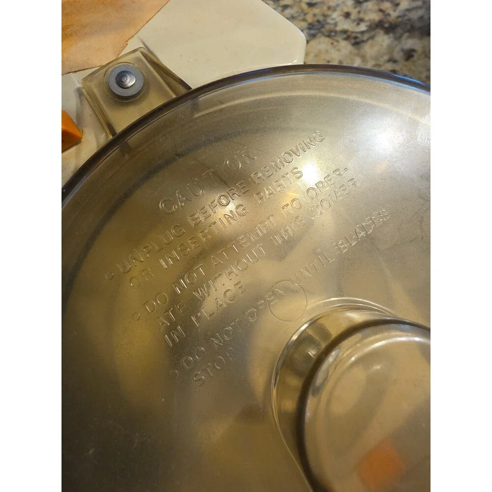 Vintage GE General Electric D1FP18 Food Processor Tested Works Slice/Shred Disc
